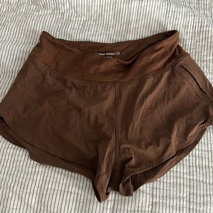 Outdoor Voices Brown workout shorts